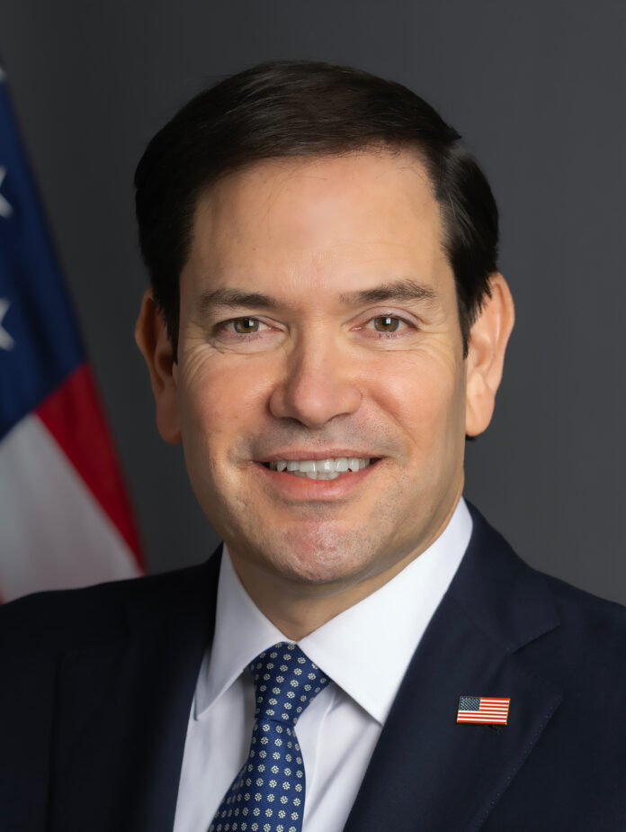 Official portrait of Secretary Marco Rubio. (Official State Department photo)