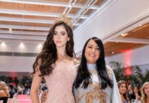 Giannina Azar deslumbra en Mónaco con su colección “María Antonieta” junto a Miss Universo
