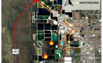 Doral: Incendio de pastizales provoca retrasos en tráfico local