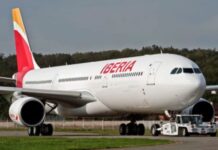 Iberia retoma vuelos regulares con Venezuela tras sismos