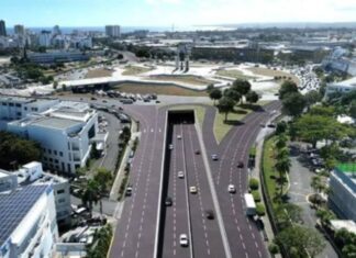 Casi listo Túnel a Desnivel bajo Plaza de la Bandera en GSD