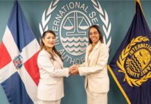 Embajadora Nancy Patricia Franjul presenta cartas credenciales como Representante Permanente RD ante ISA